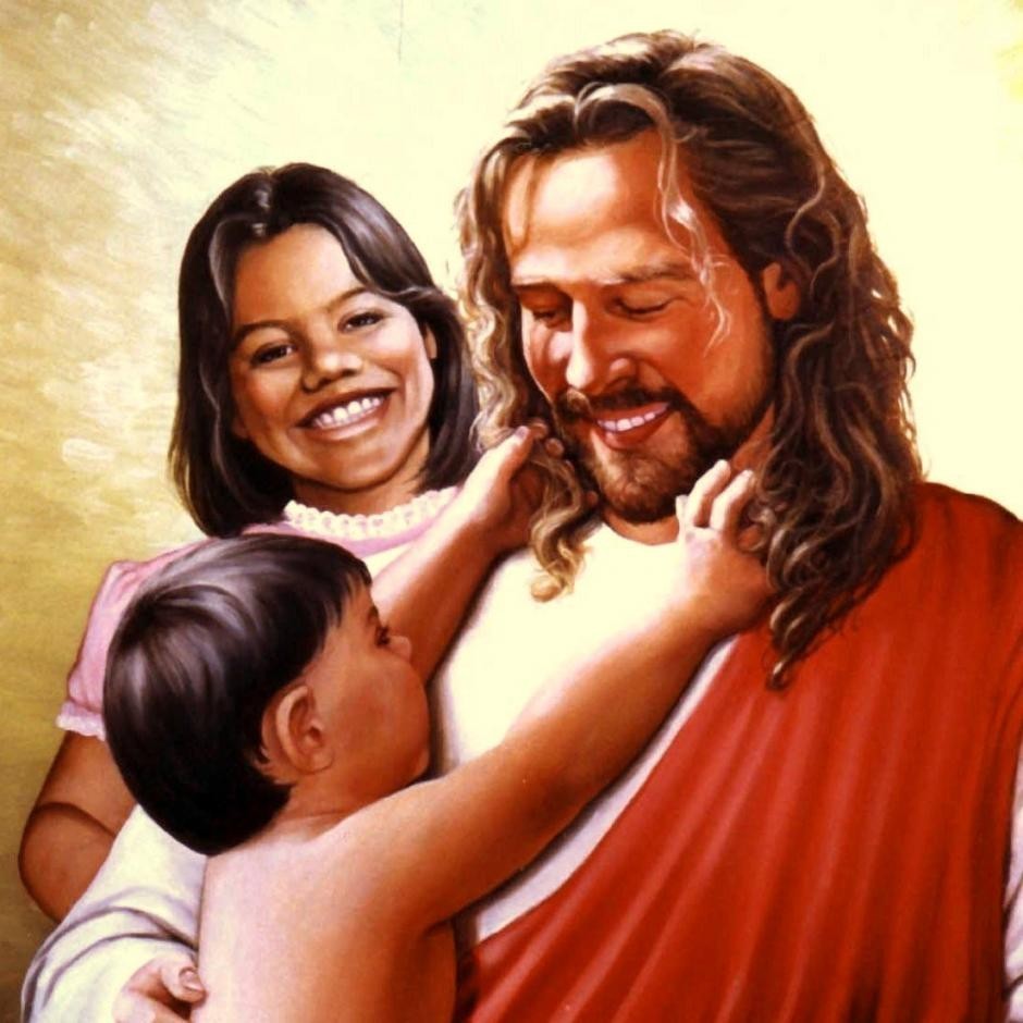 JESUS WITH CHILDREN by LORETTA JENKINS | Flootie.com